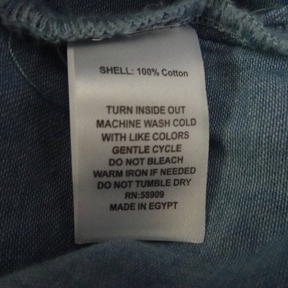 Gianni Bini Romper Women's Size 2 Blue Denim Long Sleeve Snap Front - Picture 9 of 9